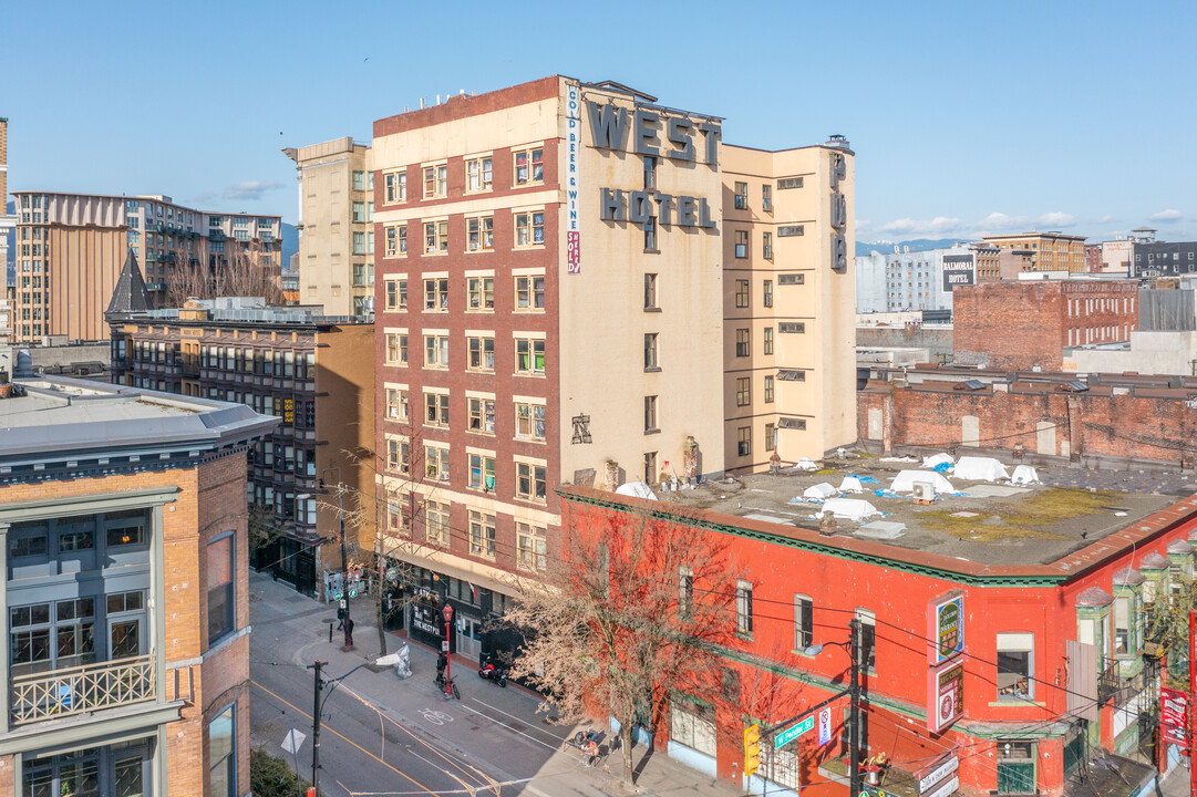 West Hotel (SRO) in Vancouver, BC - Building Photo