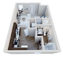 The Interurban Apartments in Delphi, IN - Foto de edificio - Floor Plan