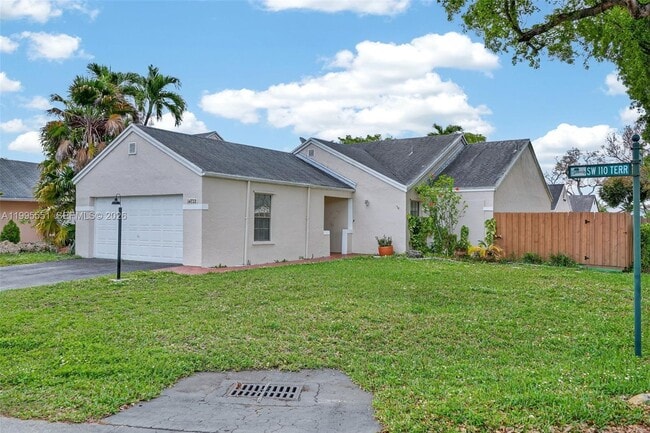 property at 14722 SW 110th Terrace
