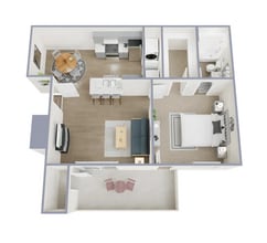 Park at Leblanc in Fort Worth, TX - Foto de edificio - Floor Plan