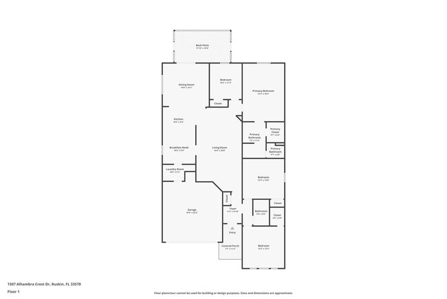 1507 Alhambra Crest Dr in Ruskin, FL - Foto de edificio - Building Photo