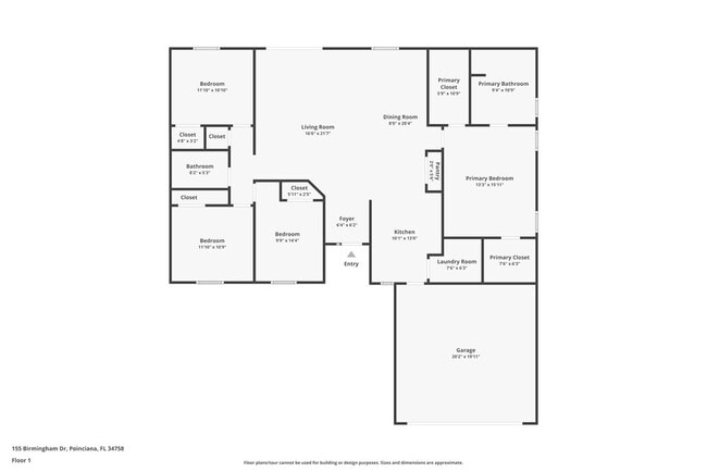 155 Birmingham Dr, Unit 6-101 in Poinciana, FL - Foto de edificio - Building Photo