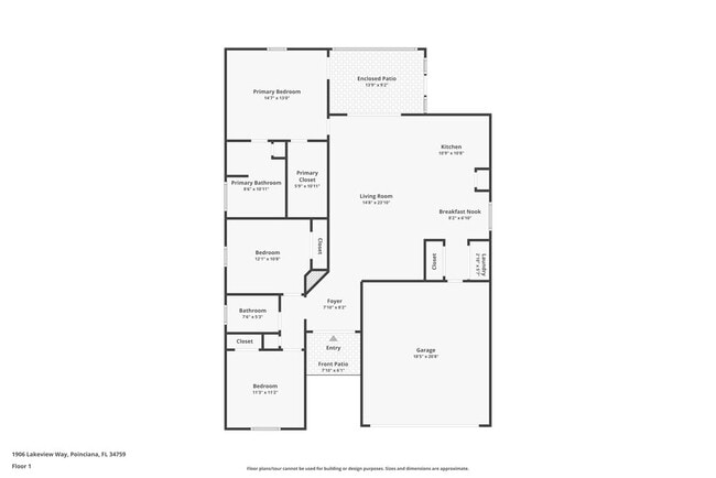 1906 Lakeview Way in Poinciana, FL - Building Photo - Building Photo