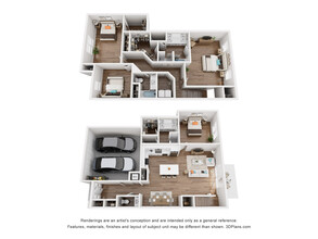 Pointe Villas Bergen Woods in Brunswick, GA - Foto de edificio - Floor Plan
