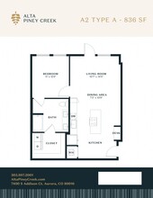 Alta Piney Creek in Aurora, CO - Foto de edificio - Floor Plan