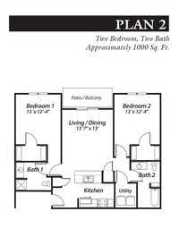 Golden Ridge in Abilene, KS - Foto de edificio - Floor Plan