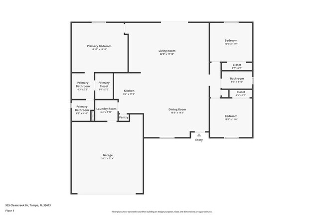 925 Clearcreek Dr in Tampa, FL - Foto de edificio - Building Photo