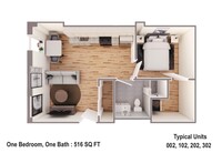 130 Pearl in Buffalo, NY - Foto de edificio - Floor Plan