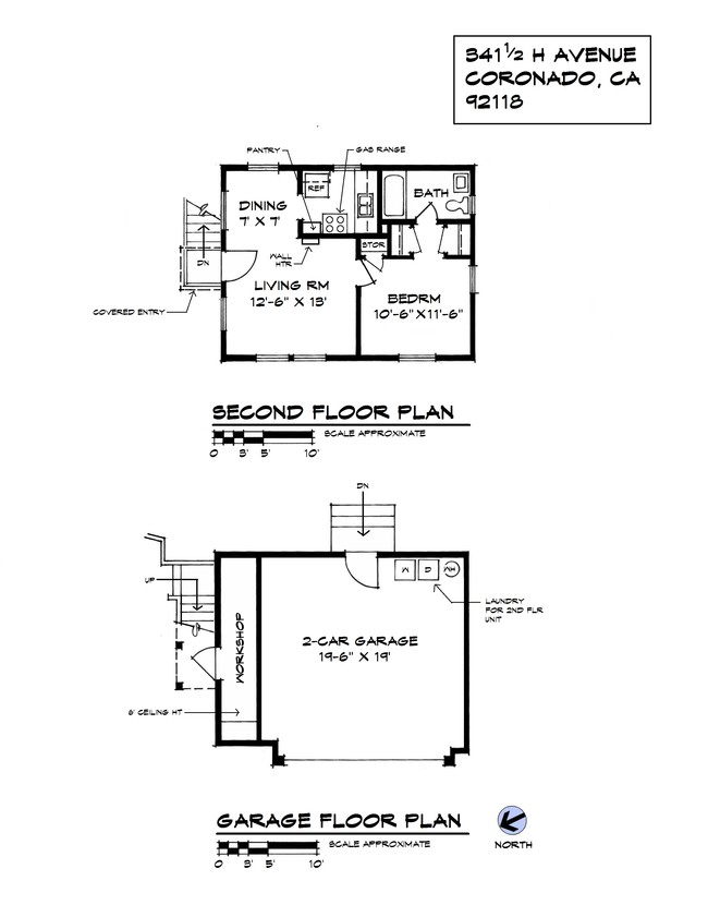 341 H Ave in Coronado, CA - Building Photo - Floor Plan