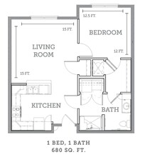 Forest Station in Forest Park, GA - Foto de edificio - Floor Plan