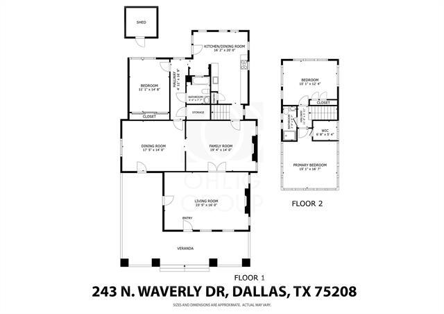 243 N Waverly Dr in Dallas, TX - Foto de edificio - Building Photo