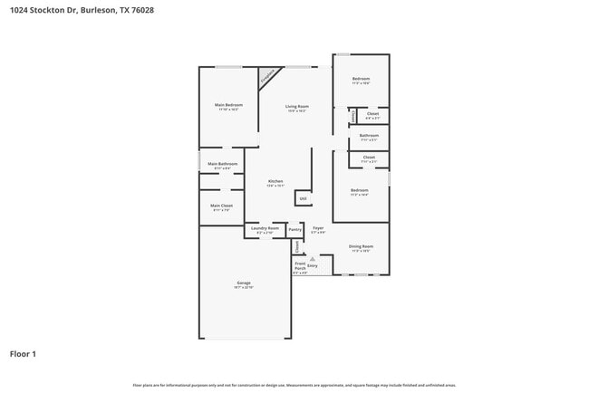 1024 Stockton Dr in Burleson, TX - Foto de edificio - Building Photo