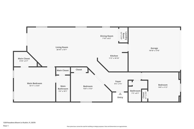 1339 Pasadena Bloom Ln in Ruskin, FL - Foto de edificio - Building Photo