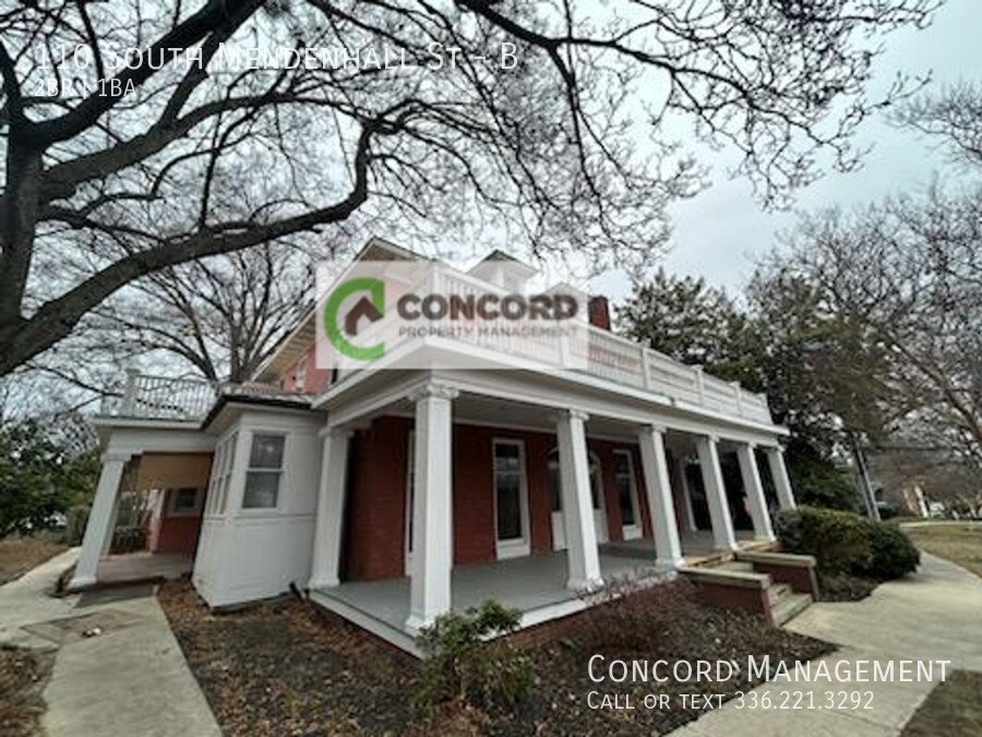 110 S Mendenhall St-Unit -B in Greensboro, NC - Foto de edificio