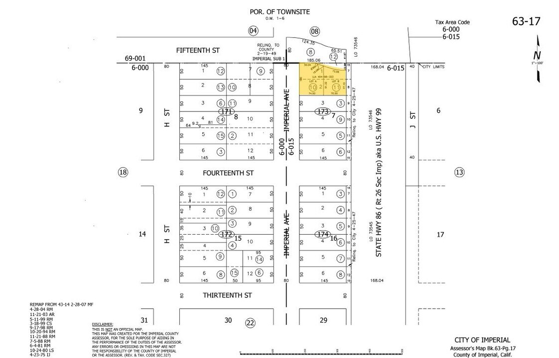 104-108 E 15th St in Imperial, CA - Building Photo