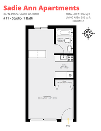 Sadie Ann Apartments in Seattle, WA - Foto de edificio - Interior Photo