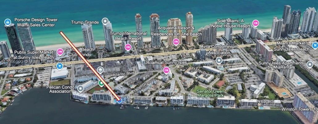 18000 N Bay Rd, Unit 204 in Sunny Isles Beach, FL - Foto de edificio