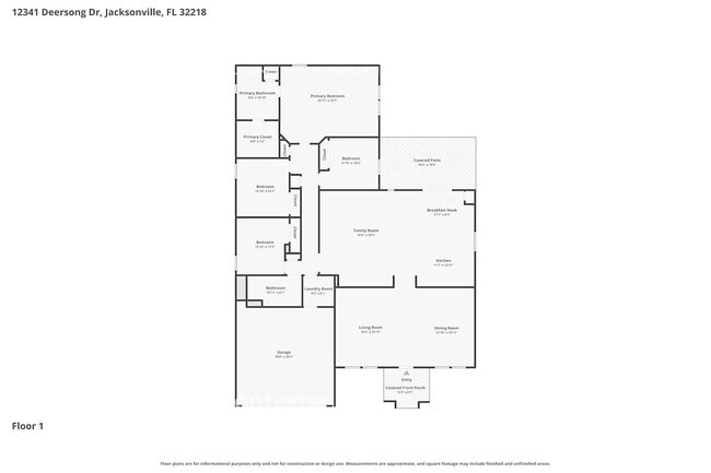 12341 Deersong Dr in Jacksonville, FL - Foto de edificio - Building Photo