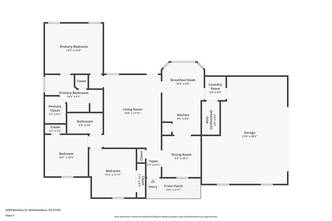 4229 Nandina Ct in Murfreesboro, TN - Foto de edificio - Building Photo