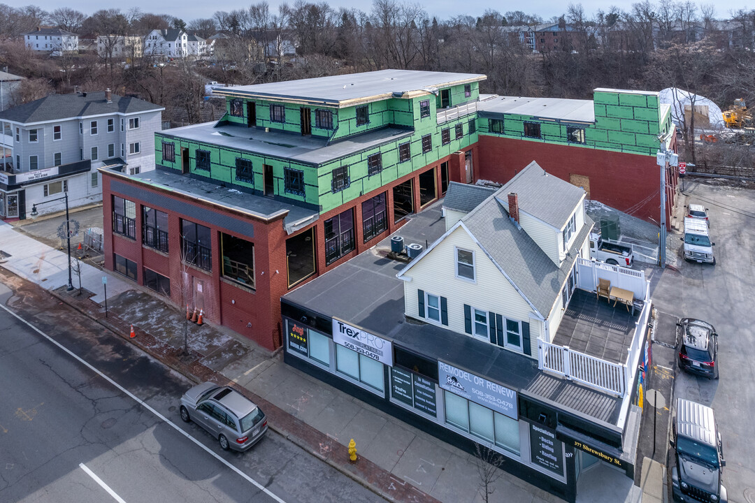 Railroad Lofts in Worcester, MA - Foto de edificio