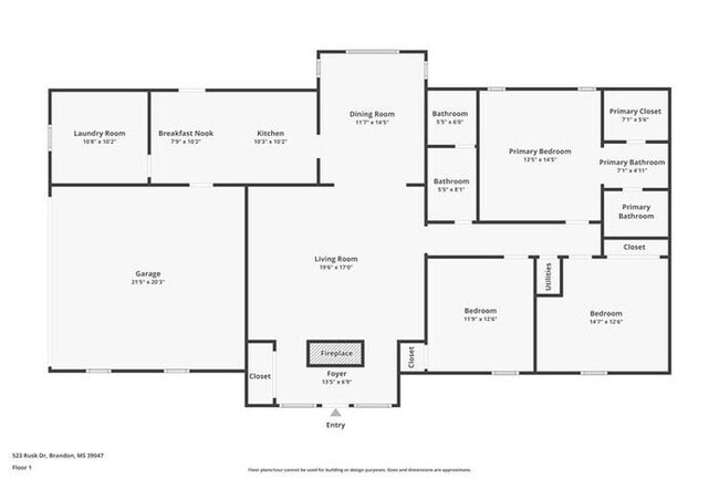 523 Rusk Dr in Brandon, MS - Foto de edificio - Building Photo