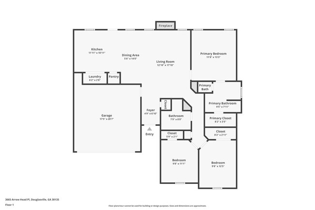 3665 Arrowhead Pl, Unit 1R in Douglasville, GA - Foto de edificio - Building Photo