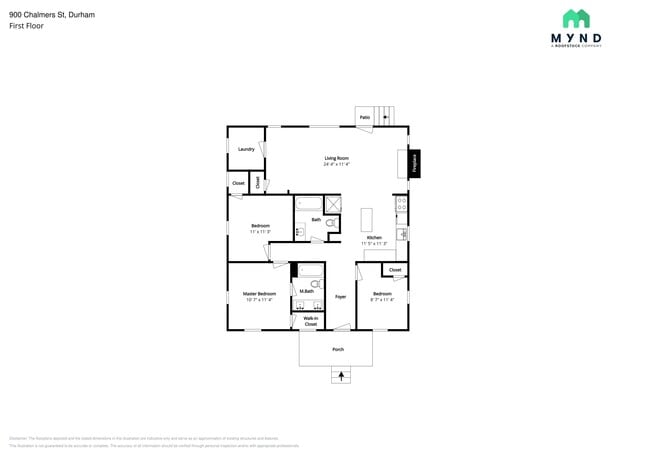 900 Chalmers St in Durham, NC - Foto de edificio - Building Photo