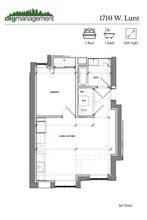 1710 W Lunt Ave in Chicago, IL - Foto de edificio - Floor Plan
