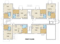 Roland E. Cook Lofts in Vinton, VA - Foto de edificio - Floor Plan