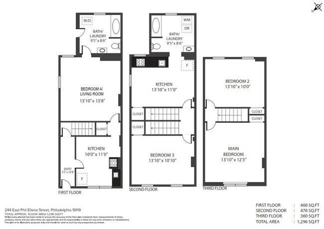 244 E Phil Ellena St in Philadelphia, PA - Foto de edificio - Building Photo