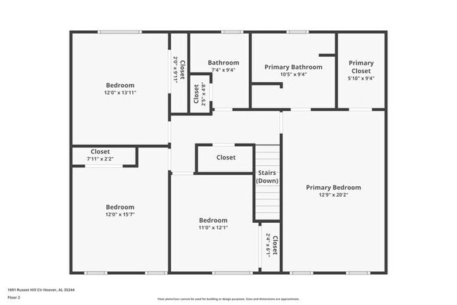 1691 Russet Hill Cir in Birmingham, AL - Foto de edificio - Building Photo