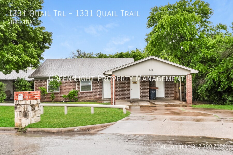 1331 Quail Trail in Fort Worth, TX - Building Photo