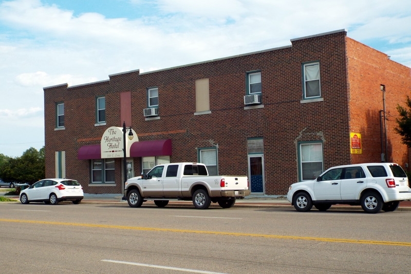 Former Heritage Hotel in Dighton, KS - Building Photo