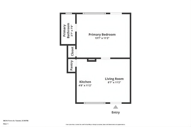 302 W Flores St, Unit 3 in Tucson, AZ - Foto de edificio - Building Photo