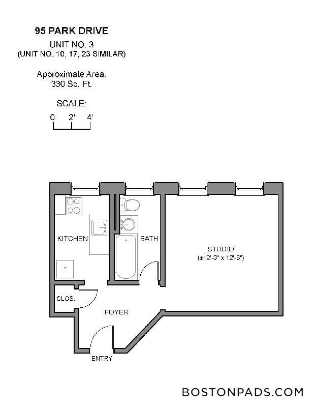 95 Park Dr in Boston, MA - Foto de edificio - Building Photo