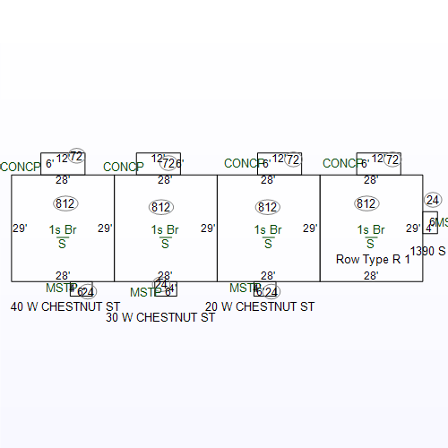 property at 40 W Chestnut St