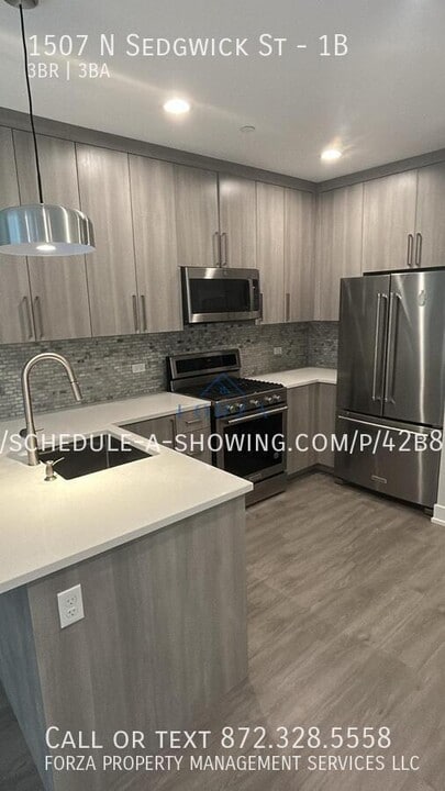 1507 N Sedgwick St in Chicago, IL - Foto de edificio