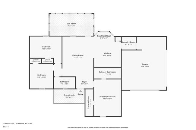 12661 Dickens Ln in Madison, AL - Foto de edificio - Building Photo