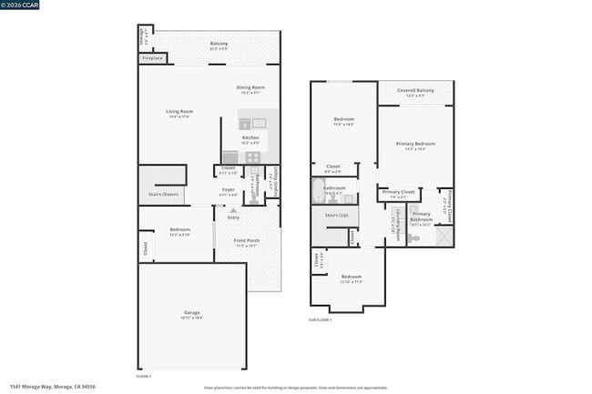 1541 Moraga Way in Moraga, CA - Foto de edificio - Building Photo