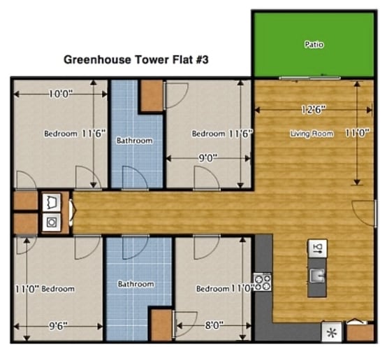 The Greenhouse in Charlottesville, VA - Building Photo - Floor Plan