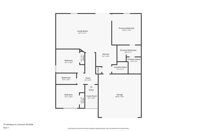 171 Wembury Ln in Troutman, NC - Foto de edificio - Building Photo