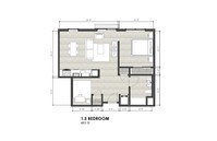 Jr. 1.5 Bedroom 1.0 Bath, 683 SF - Ice House Apartments in Sacramento, California