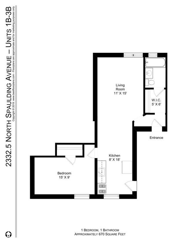 2332.5 N Spaulding Ave-Unit -3B in Chicago, IL - Building Photo - Building Photo