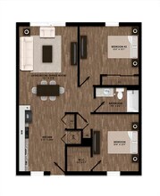 The Landing Apartments in Homestead, FL - Foto de edificio - Floor Plan