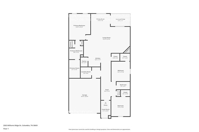 2503 William's Rdg Dr in Columbia, TN - Foto de edificio - Building Photo