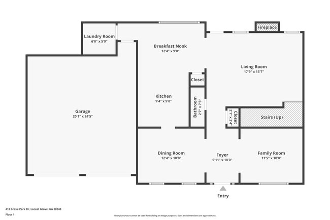 413 Grove Park Dr in Locust Grove, GA - Foto de edificio - Building Photo