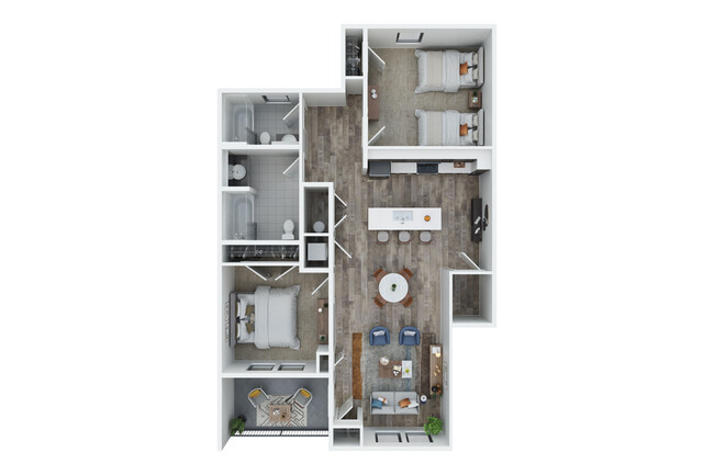 Union at Oak Grove in Howell, MI - Foto de edificio - Floor Plan