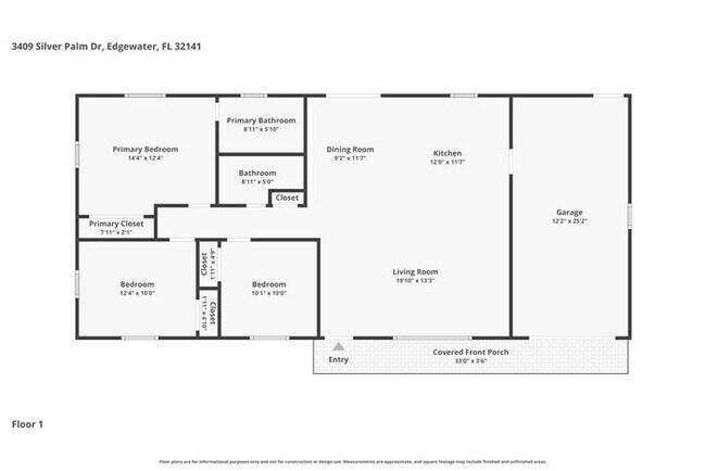 3409 Silver Palm Dr in Edgewater, FL - Building Photo - Building Photo