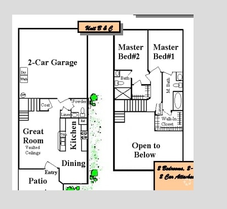 Lindell Court Townhouses in Las Vegas, NV - Building Photo - Floor Plan