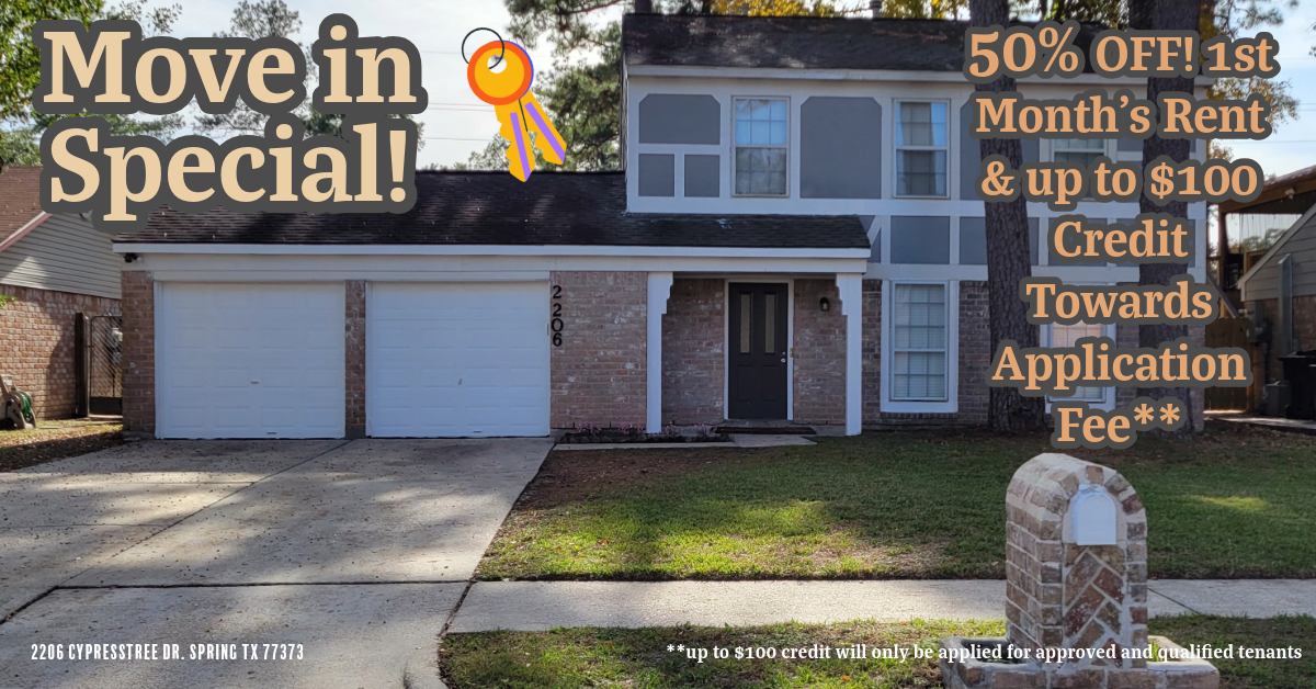 2206 Cypresstree Dr in Spring, TX - Building Photo